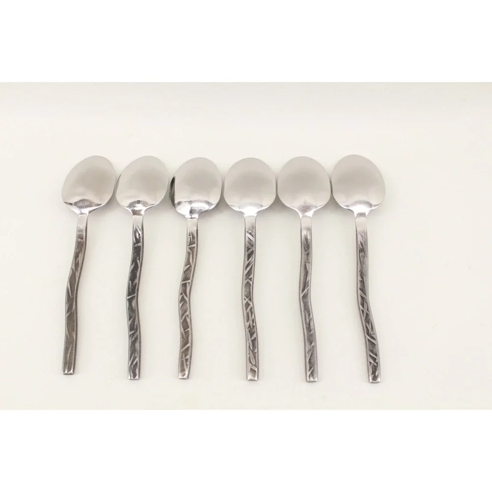 Gourmet Settings New Wave 6 Tablespoons Place Oval Soup Spoon Flatware‎ GS